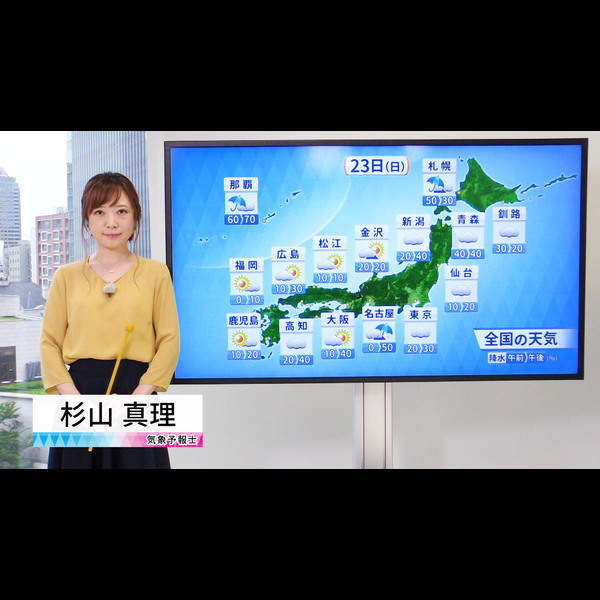 6 22 土 19時 全国的に雨や雷雨 不安定つづく 新潟や山形も激しい雨のおそれ 動画 Yahoo 天気 災害
