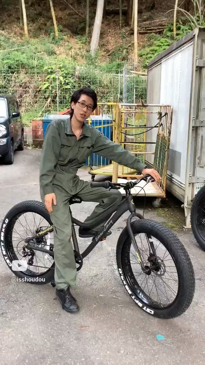 ファットバイク 極太タイヤ チョッパーハンドル 26×4.9 ディスク