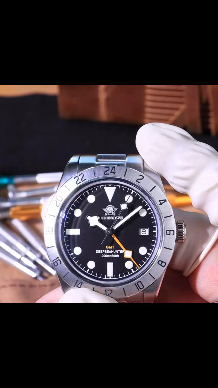 腕時計 メンズ 40代 50代 GMT クォーツ スイス製ムーブメント