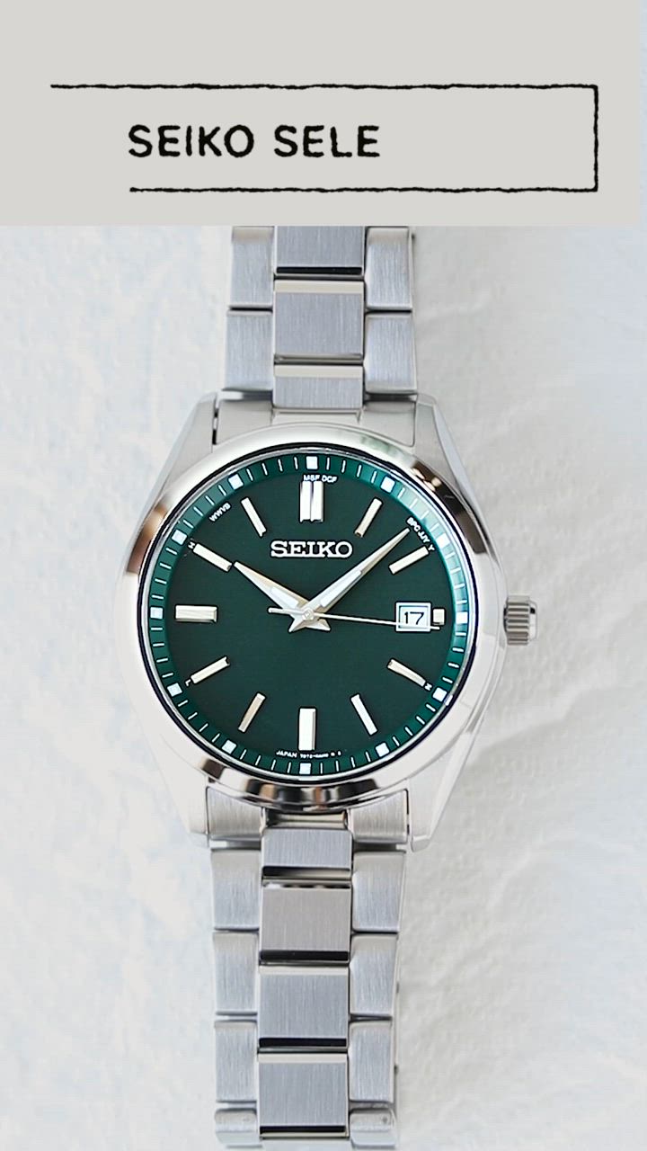 ★713 SEIKO 電波ソーラー 腕時計 SS 文字盤グリーン SBTM319 セイコー セレクション Sシリーズ メンズ ソーラー電波 SBTM319