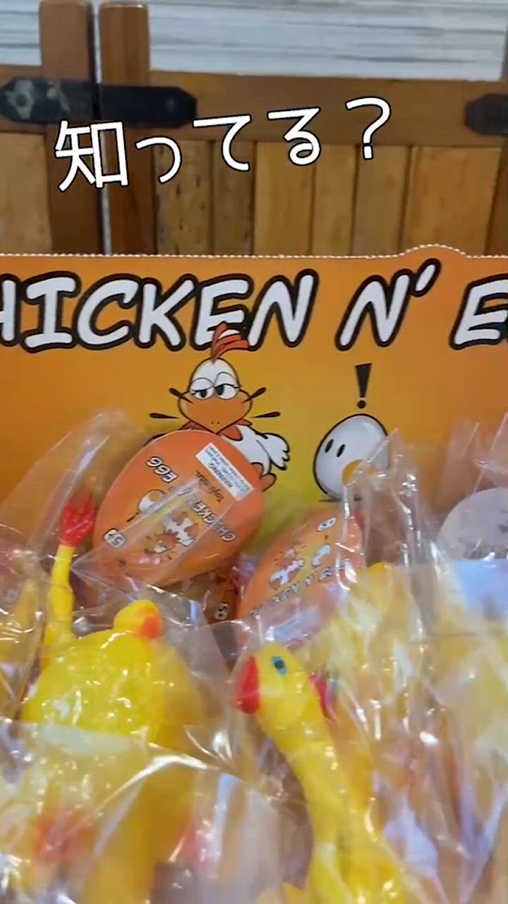 チキン エッグ スクイーズ ラバーチキン Chicken N'Egg squeeze