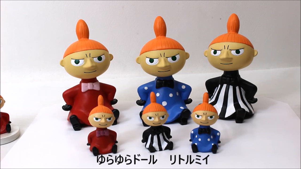 MOOMIN ゆらゆらドール リトルミイ・ミニ 首振り人形 3色展開