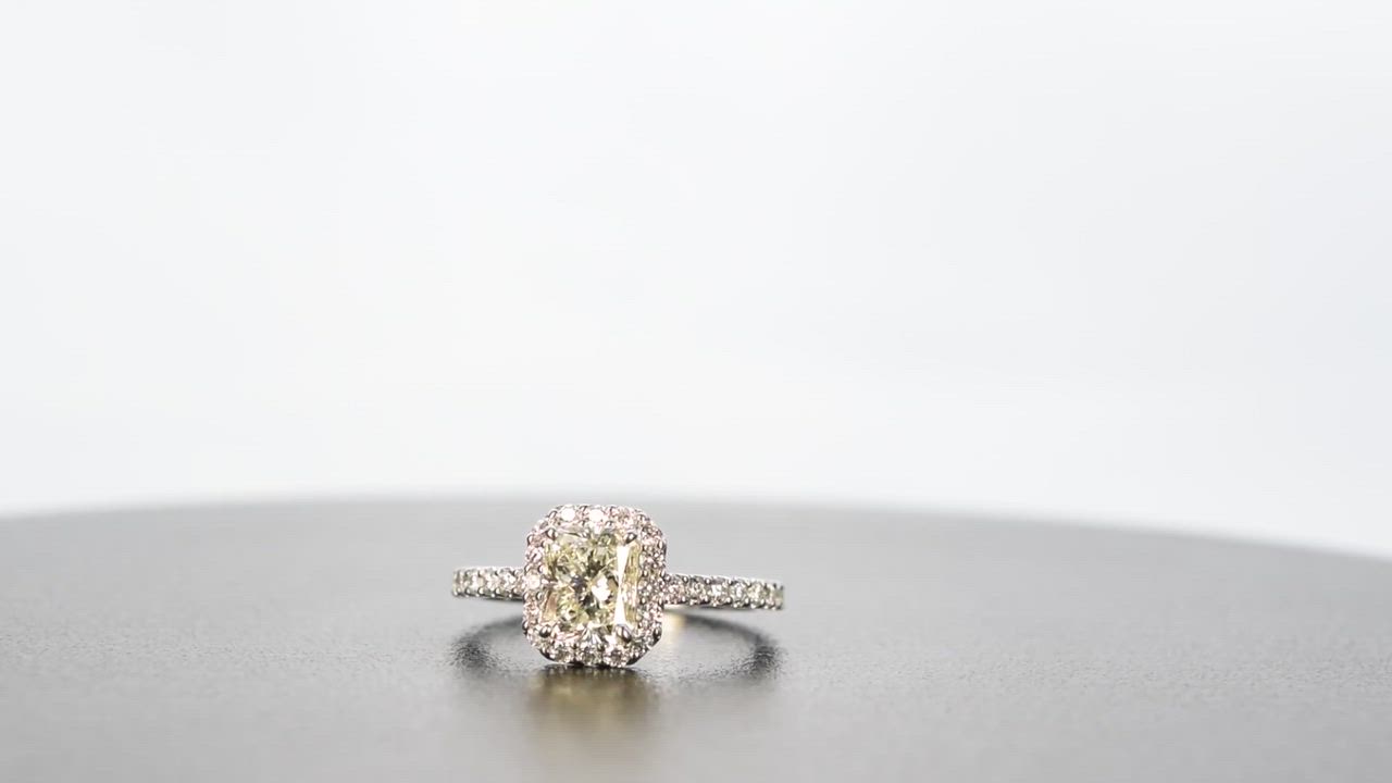 1.2ct ダイヤモンド リング プラチナ Pt900 ラディアン カット K