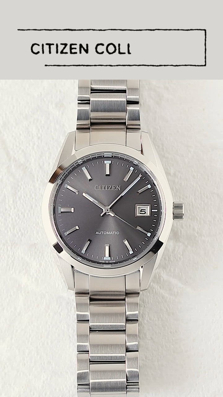 【ほぼ新品】シチズンコレクション メカニカル グレー CITIZEN COLLECTION シチズン コレクション 自動巻き 機械式