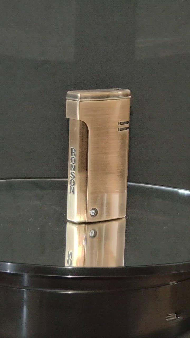 RONSON ターボライター ガス ロンジェット ブラスサテン