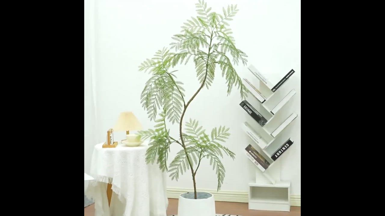 エバーフレッシュ 人工観葉植物 室内 ジャカランダ 木 店舗