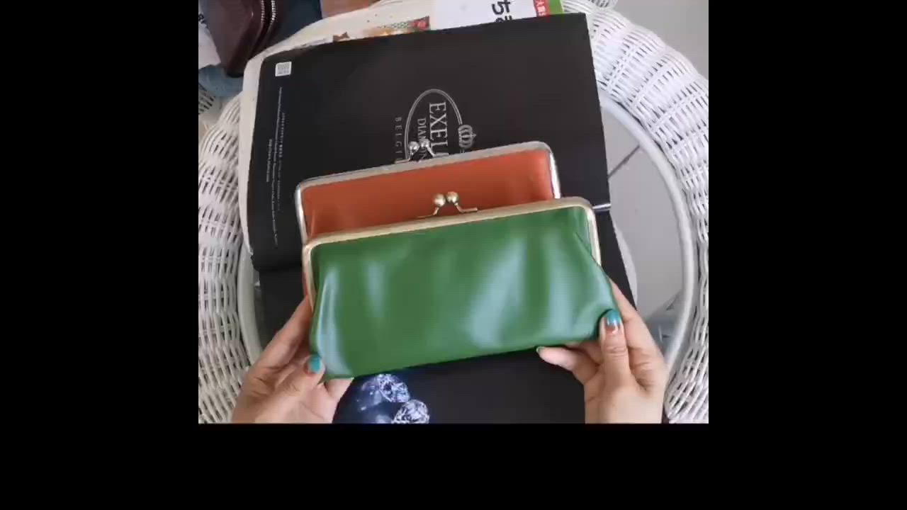 アンシグネ　Sarai 革のがま口長財布　新品 un signet 財布 レディース 長財布 日本製 革 レザー がま口