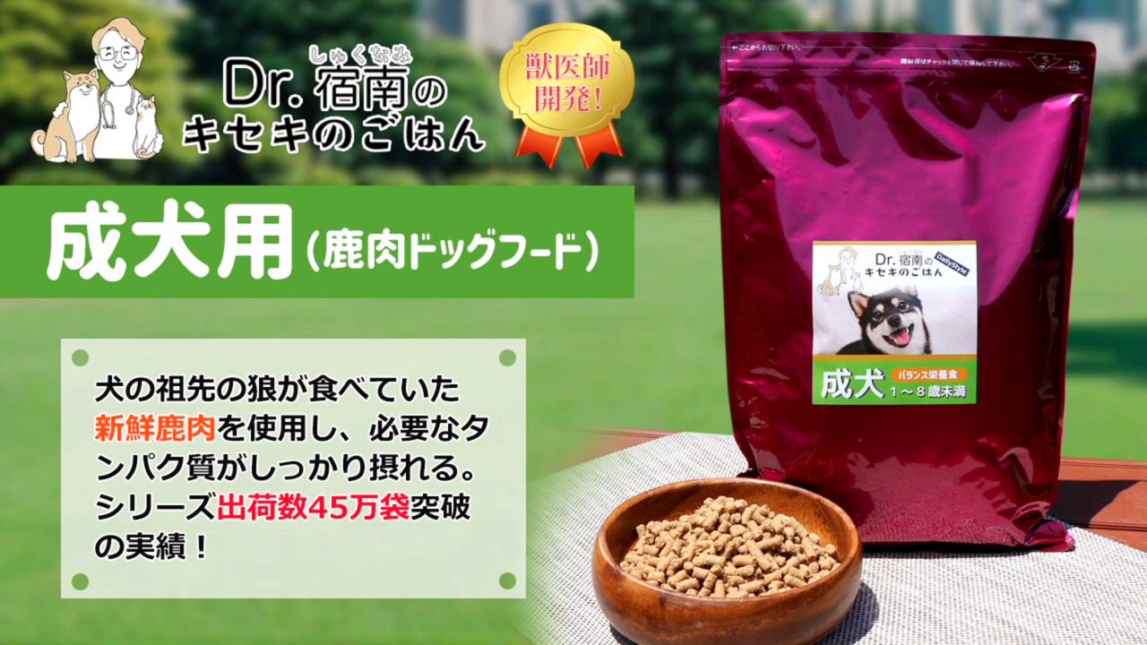 Dr.宿南のキセキのごはん ドッグフード（プレミアム）成犬用 1歳