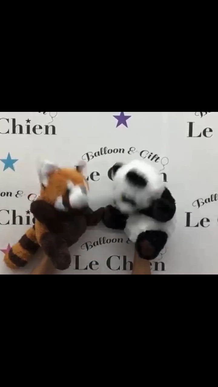 ハンドパペット 指人形 動物 ゾウ キリン カバ ホワイトタイガー