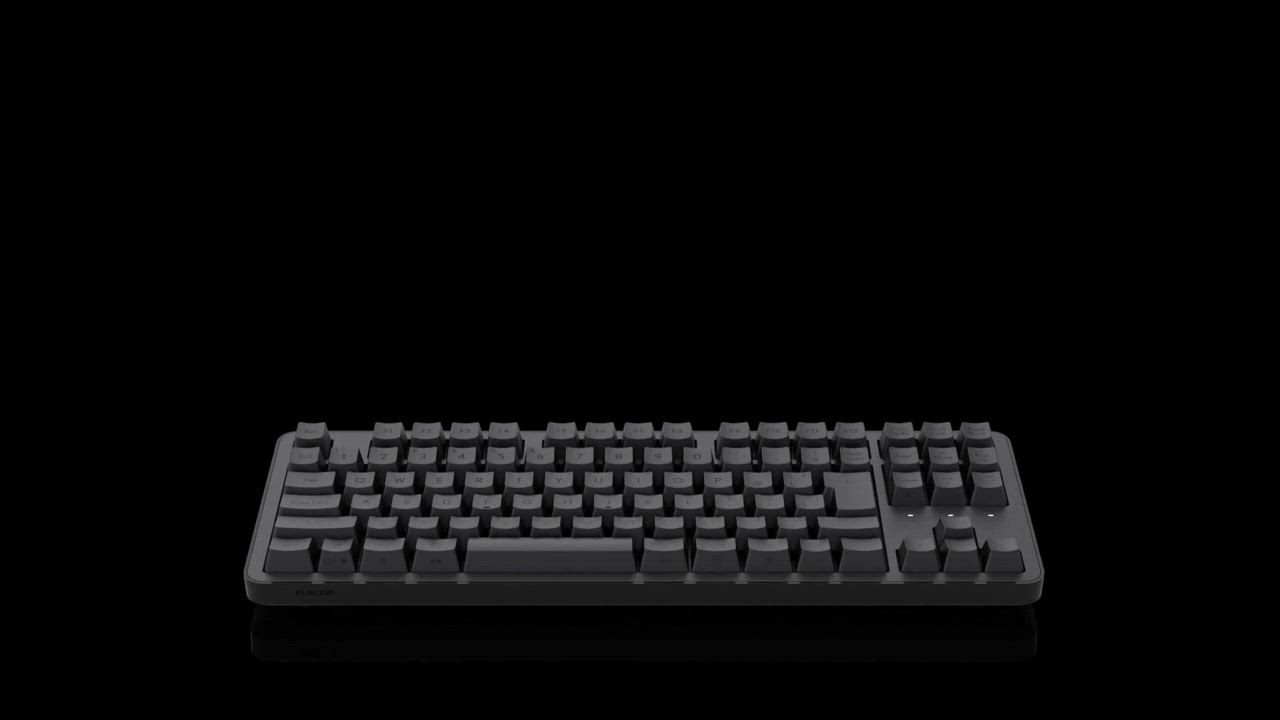 エレコム　キーボード Leggero(茶軸) TK-MC50UKTBK 有線メカニカルフルキーボード - TK-MC50UKTBK