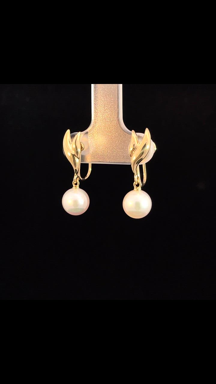 MIKIMOTO ミキモト アコヤパール イヤリング 7.1mm K18YG 一粒