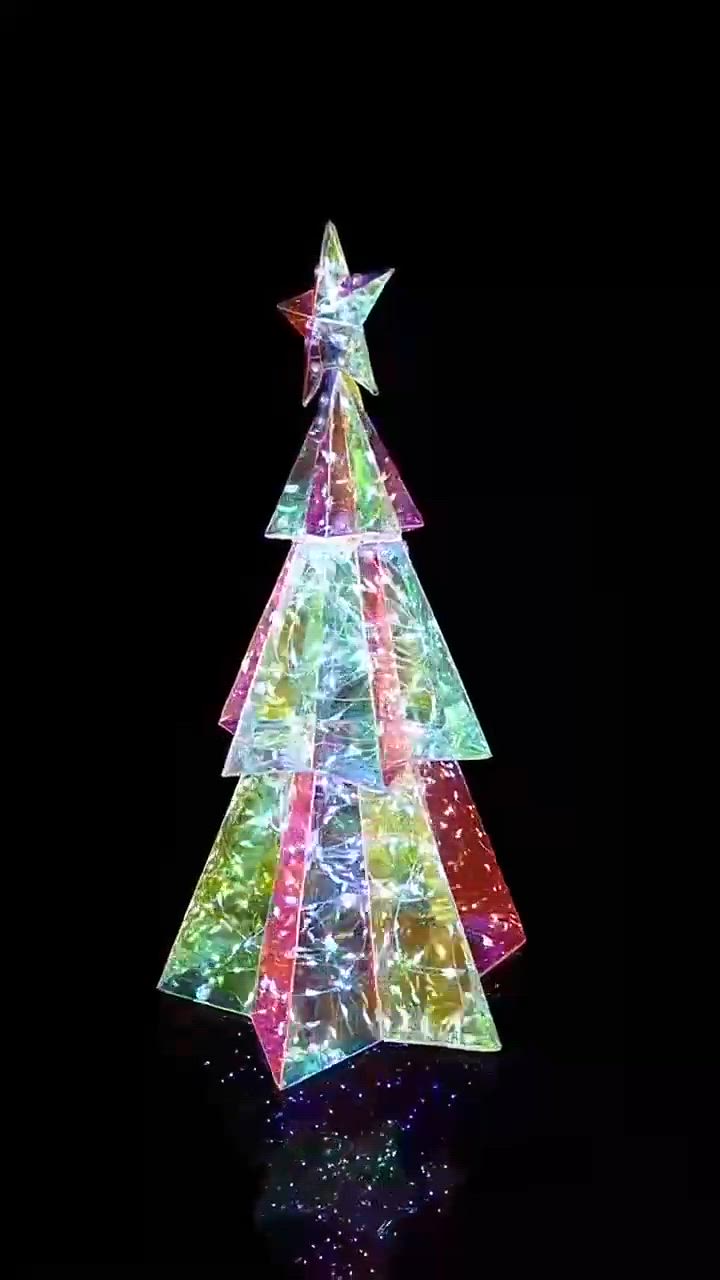 LEDウォーターツリー クリスマスツリー USB式 開閉ボタン付き