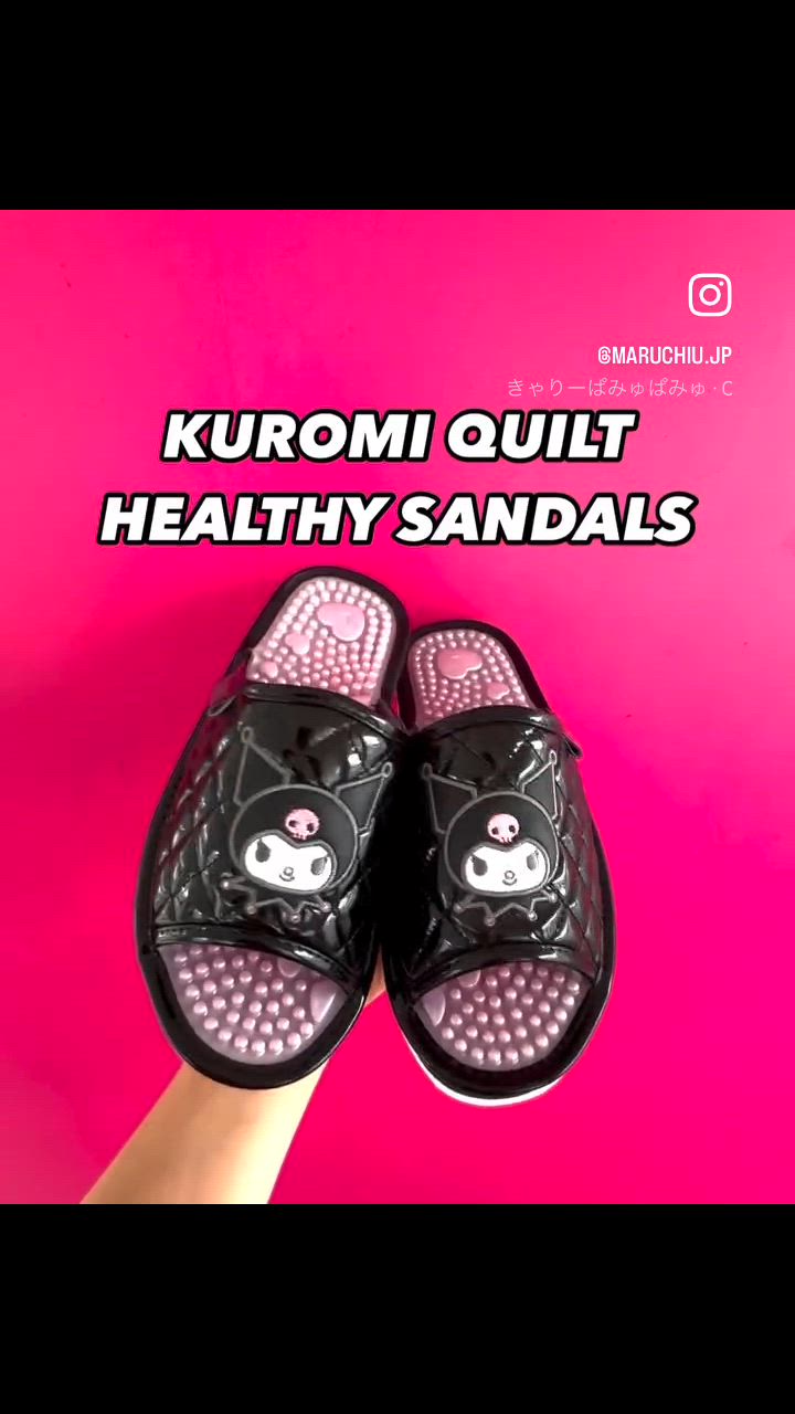 [007]サンリオキルト日本製健康サンダル(レディス）ハローキティ シナモロール クロミ |  | 21