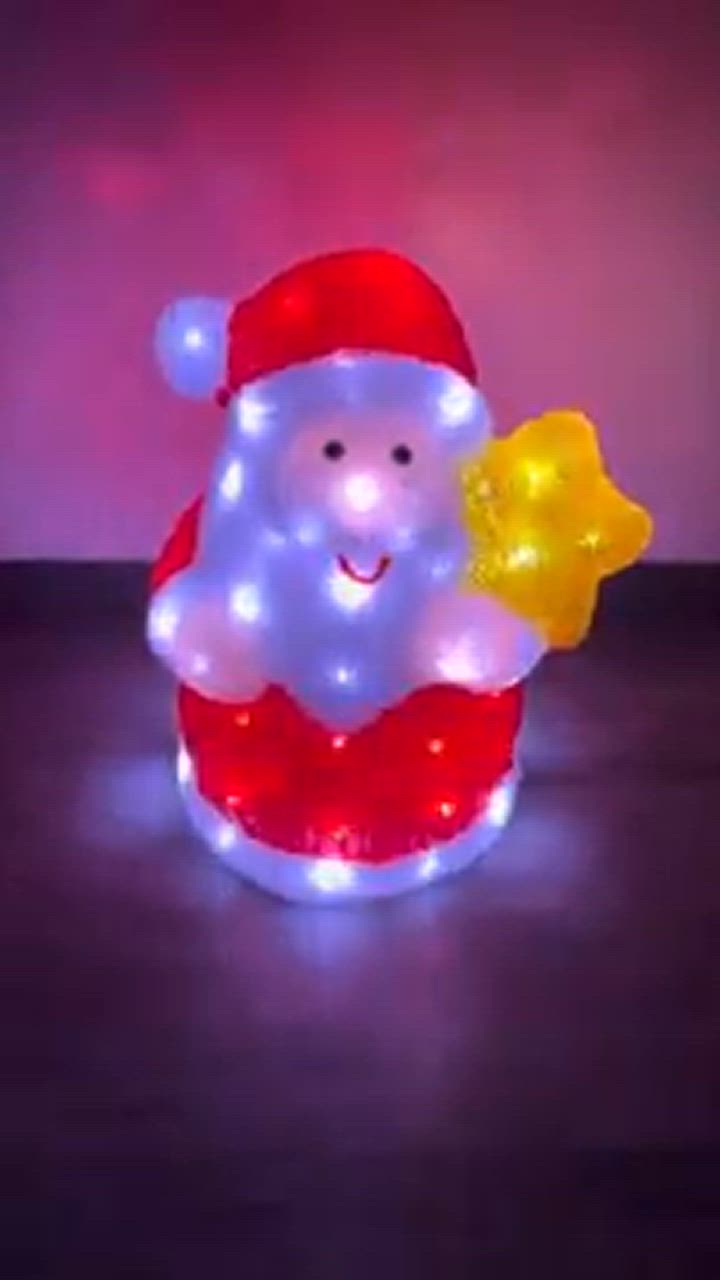 クリスマス ⭐️ サンタクロース イルミネーション ライト オブジェ クリスマス LED オブジェ クリスマスライト 光る サンタクロース