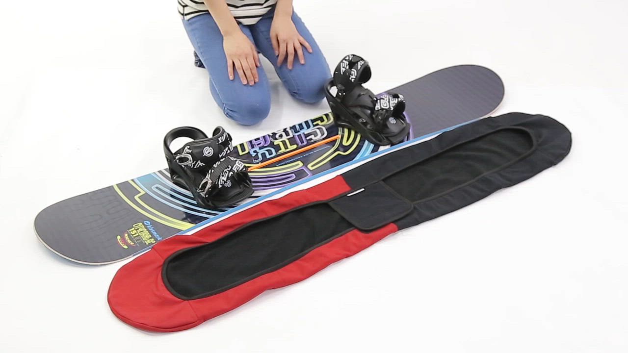 Kissmark スノーボード 黒/赤 バインディング付き kissmark - KISSMARK スノーボード 板 140cm バインディング
