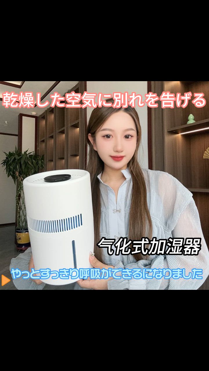 加湿器 気化式 大容量 12リットル 空気清浄 ウイルス 省エネ 節電 ホワイト 加湿器 気化式加湿器 大容量4L 最大18畳対応 自動湿度調整