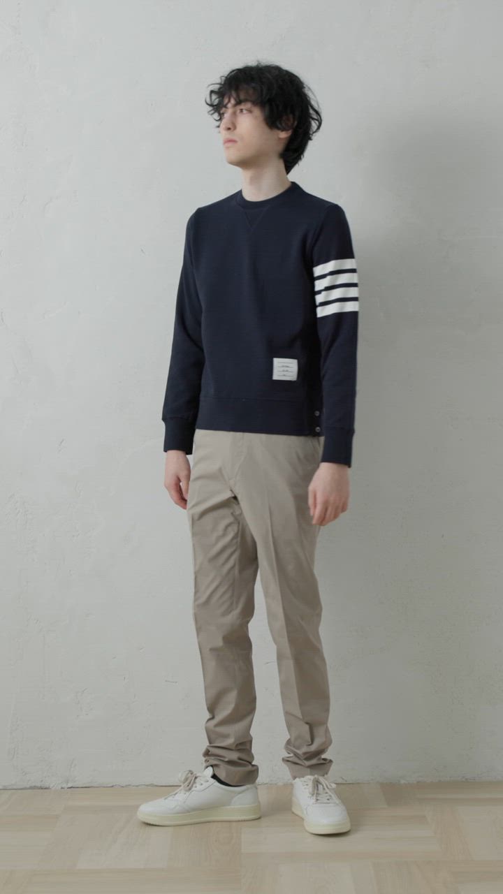 THOM BROWNE トムブラウン スウェット ネイビー メンズ MJT021H
