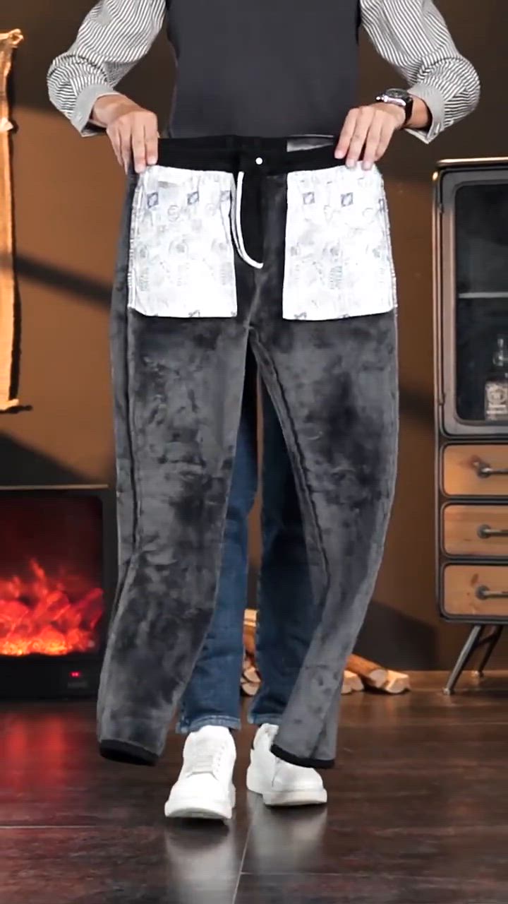 デニムパンツ暖パンツメンズ裏起毛暖チノパンスキニージーンズストレッチパンツ冬ズボン暖かい美脚秋冬伸縮性保温カジュアル | ブランド登録なし | 17