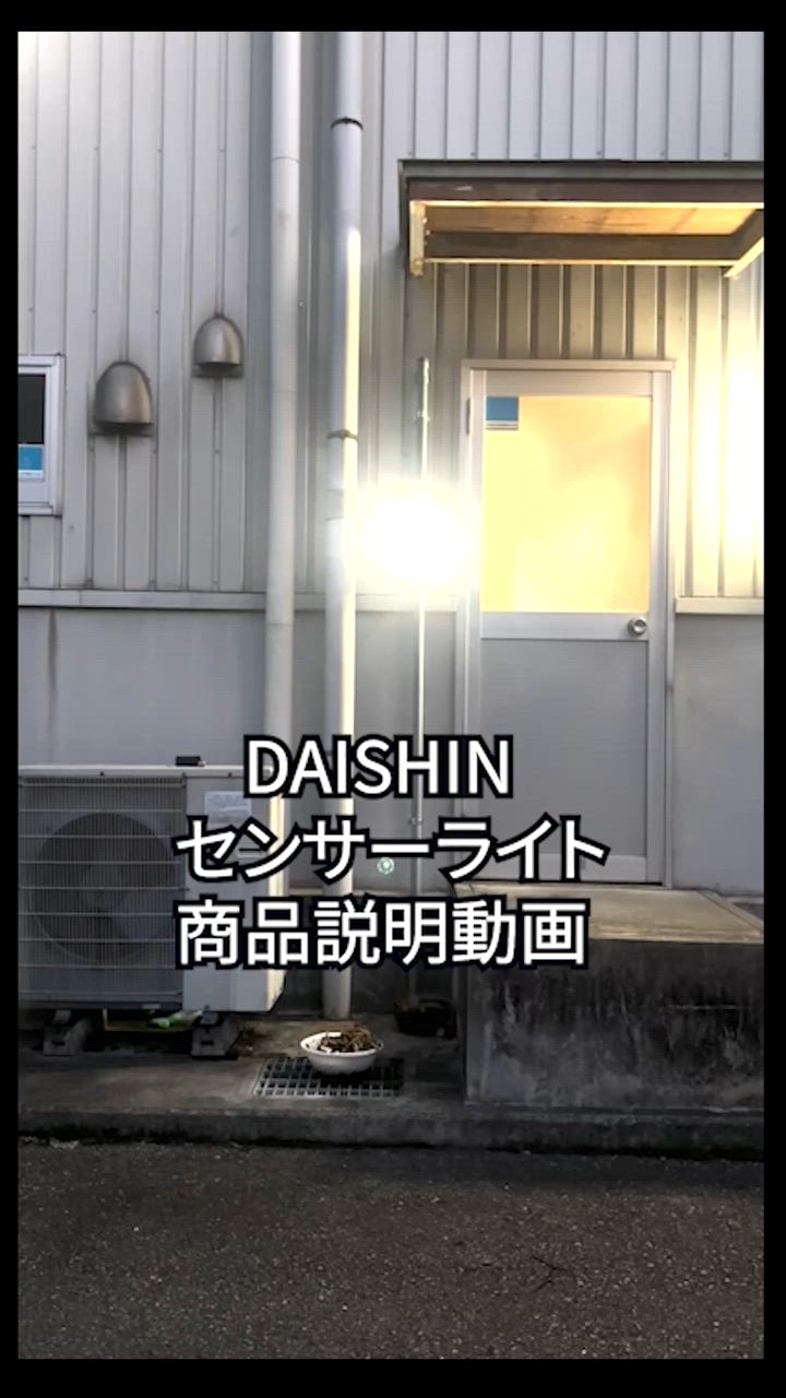 DAISHIN センサーライト 屋外 LED 電池 人感 乾電池式 明暗