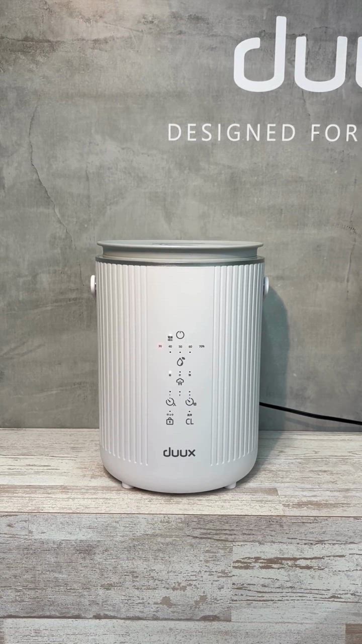 duux 加湿器 加湿機 スチーム式加湿器 4L 大容量 グレー
