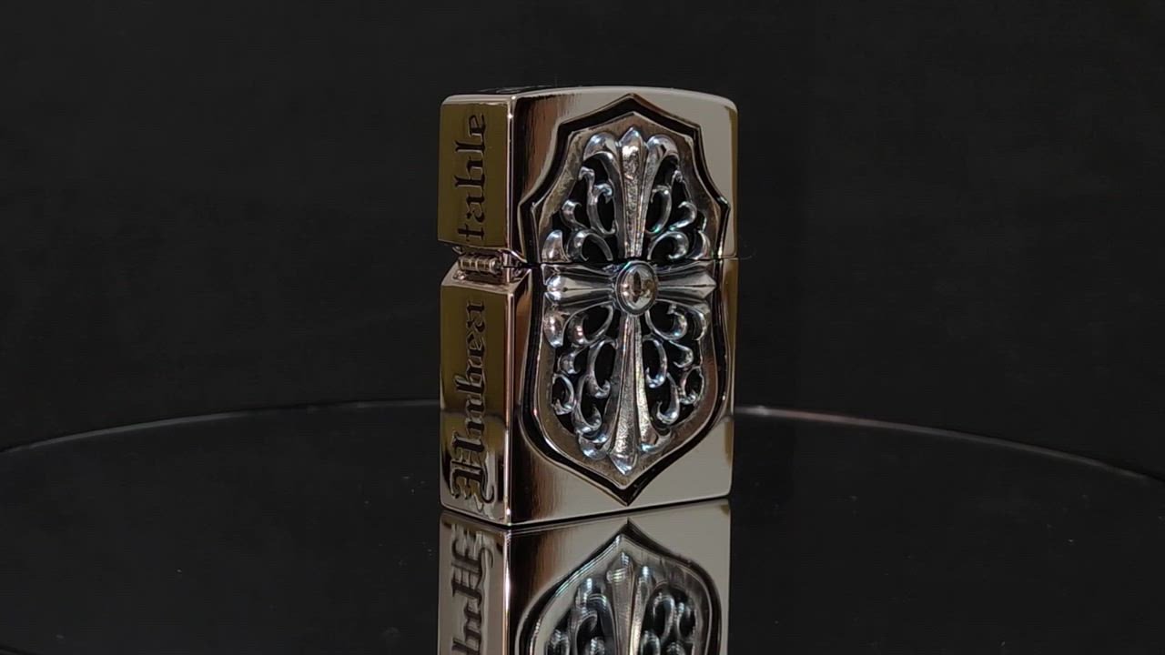 グレーテル☺️フルメタルジャケットクロスZIPPO Zippo ジッポー クロス 十字架 フルメタル ジャケット 3面連続