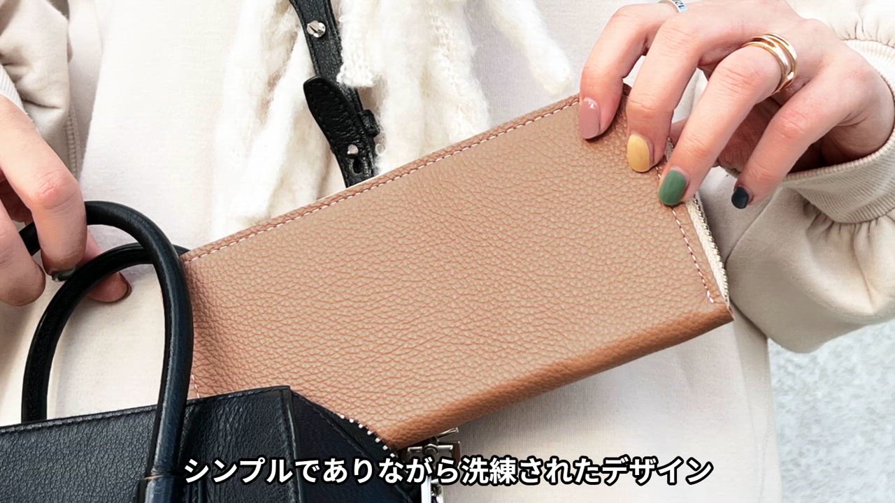 ワニ革財布　ラウンドファスナー（ゴールド）長財布　ベージュ GOLD PFEIL 長財布 レディース ラウンドファスナー 財布 レザー
