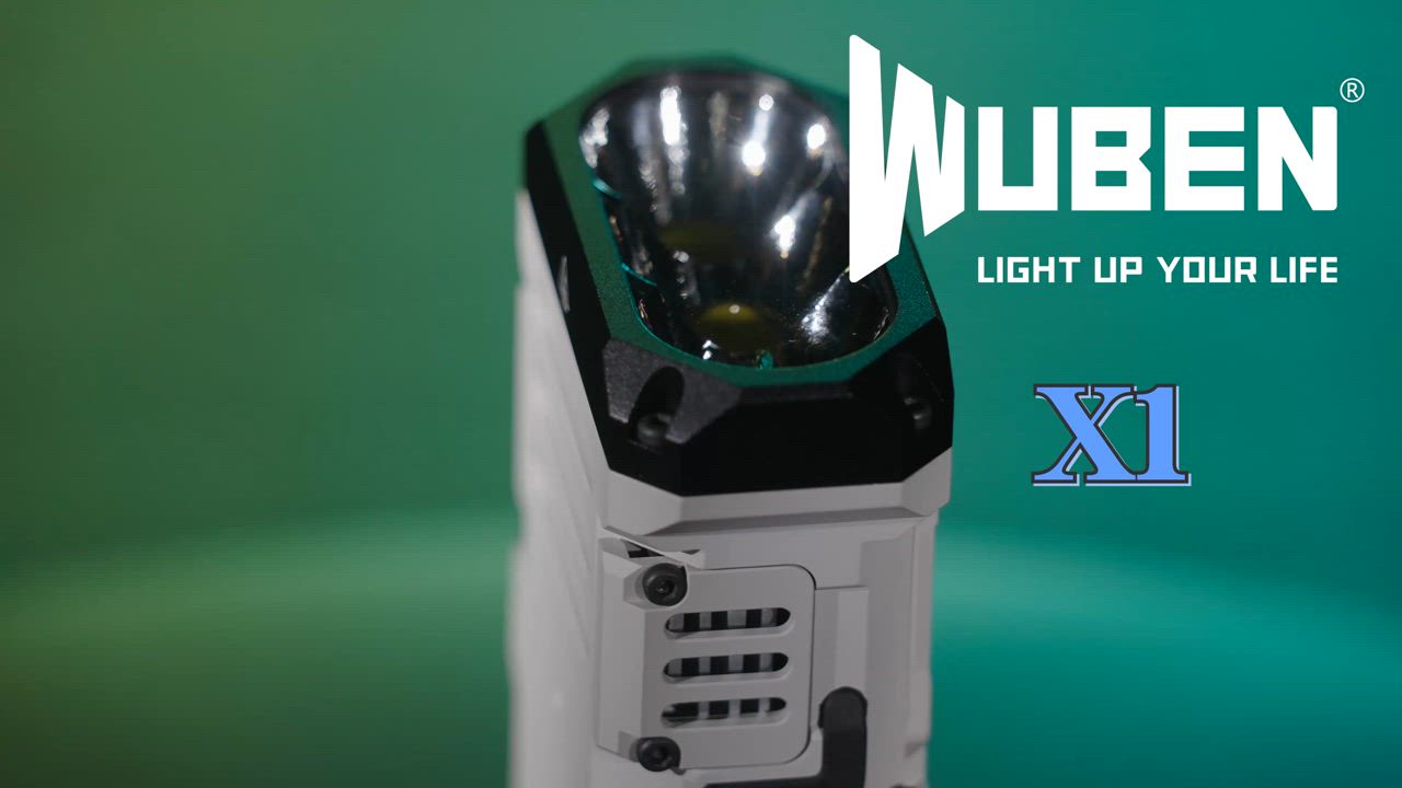 WUBEN X1 ブラック】 LED充電式フラッシュライト 明るさ最大