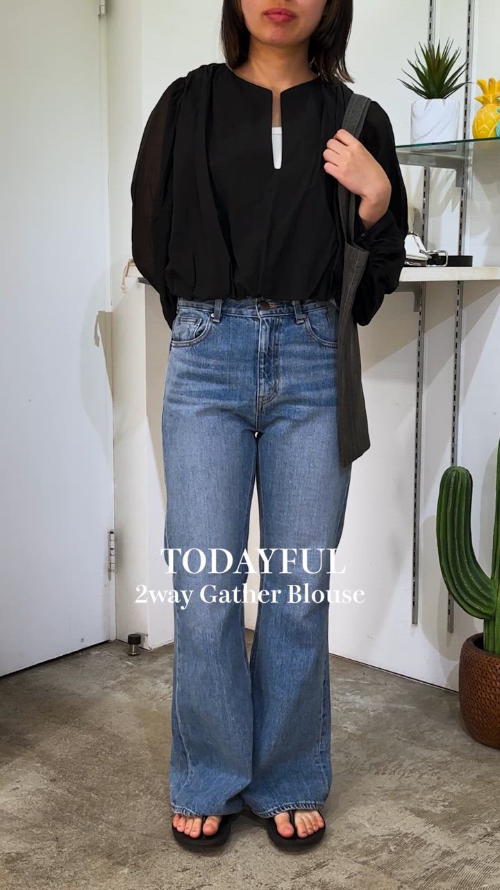 トップス TODAYFUL 2way Gather Blouse TODAYFUL トゥデイフル 2way Gather Blouse 12320401 : select