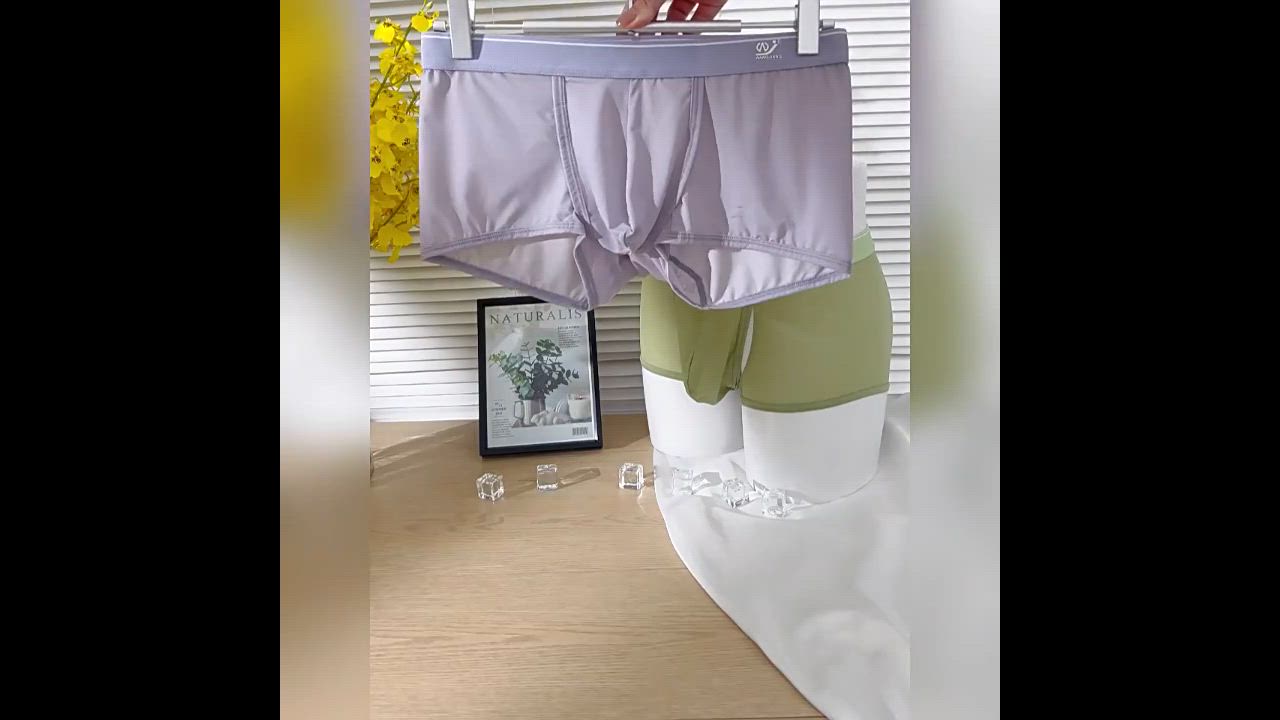 新商品入荷！ WANGJIANG/ワンジャン トランクス ボクサー メッシュ スケ感 通気性 放湿性 超ストレッチ アイスシルク フロントサイドオープン メンズ 男性 下着 |  | 17