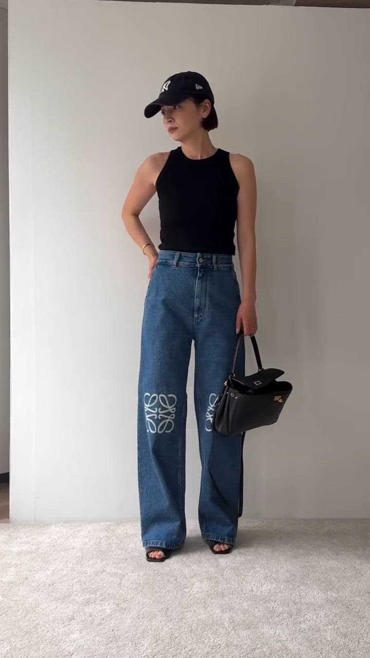 LOEWE ロエベ ジーンズ ANAGRAM BAGGY アナグラム バギー