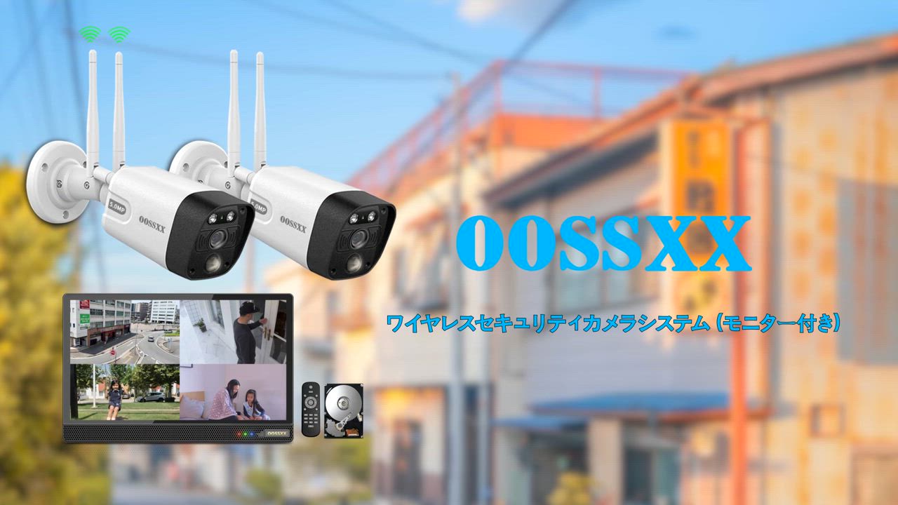 防犯カメラ 屋外 家庭用 ワイヤレスカメラ wifi 防犯カメラ