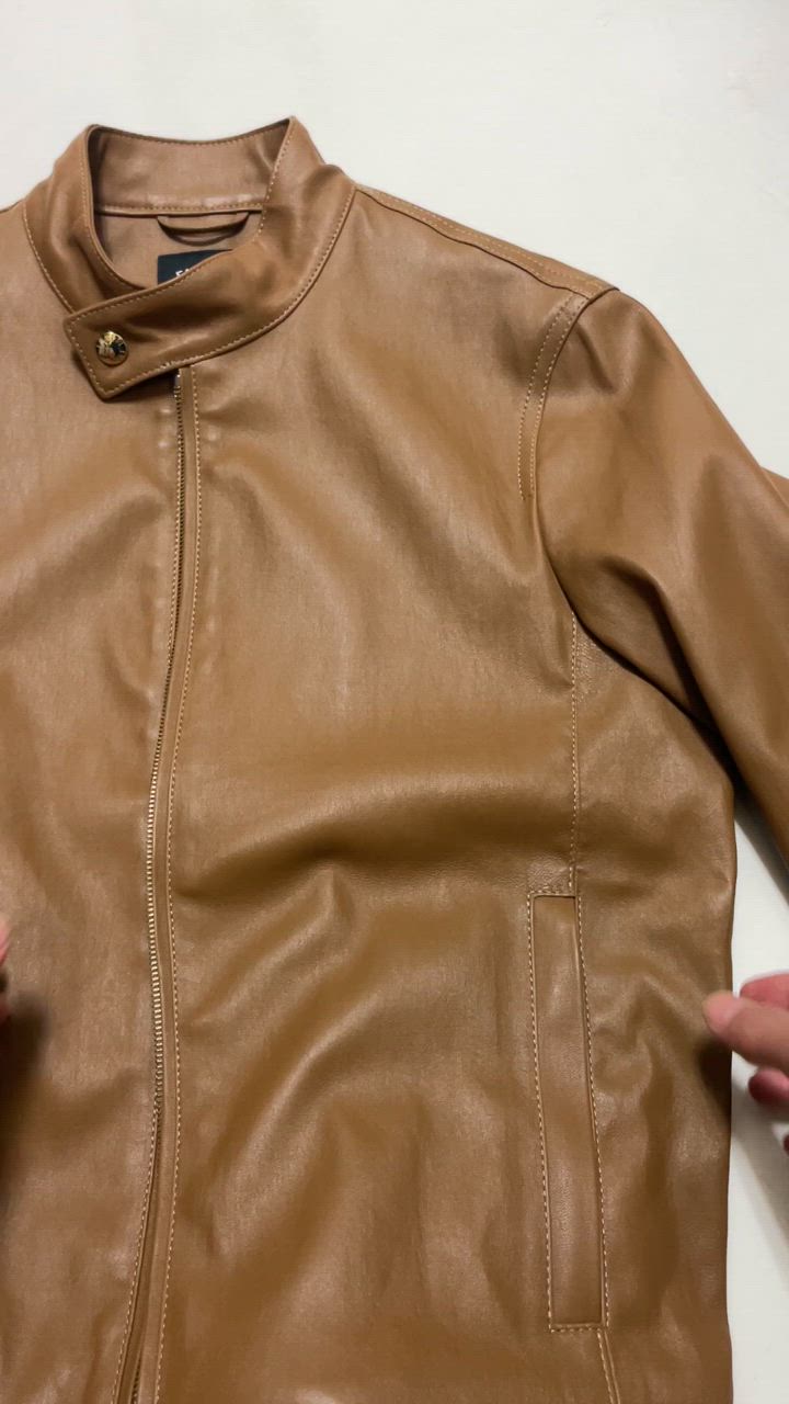 EMMETI エンメティ レザー ライダース / JURI SP LAMB SKIN ユリ スペシャル ラムスキン ストレッチレザー シングル ライダースジャケット キャメル | EMMETI | 18