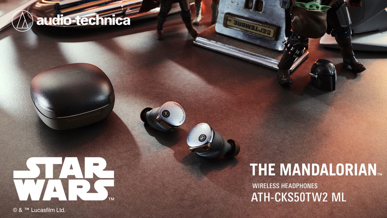 オーディオテクニカ　オンラインストア限定　マンダロリアン ATH-CKS50TW2 ML｜イヤホン：完全ワイヤレスイヤホン