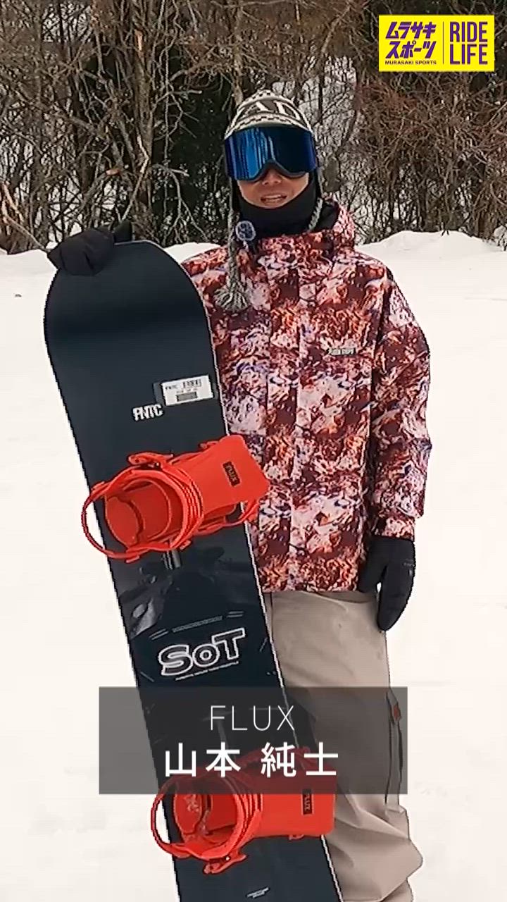 SALOMON スノーボードビンディング オレンジ/ブラック　M SALOMON スノーボードビンディング オレンジ/ブラック M