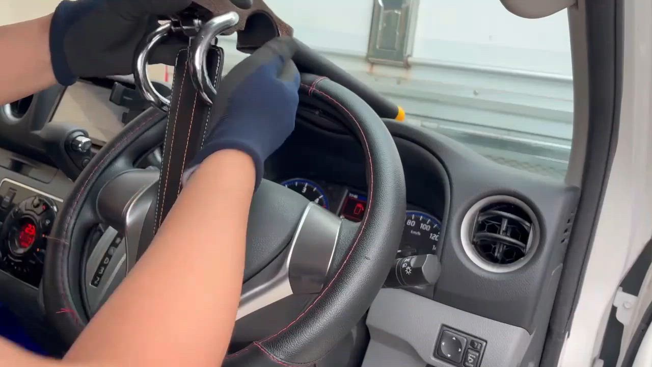 ハンドルロック 最強 車 防犯 盗難防止 ステアリングロック 汎用品 | トヨタ | 12