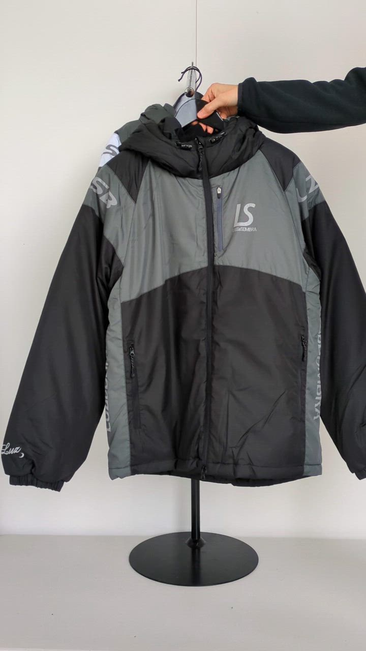 【ラスト１】ルースイソンブラ 中綿 ピステ パーカー 黒 L ジャケット ルースイソンブラ LUZeSOMBRA ジュニア 中綿 ピステ ジャケット