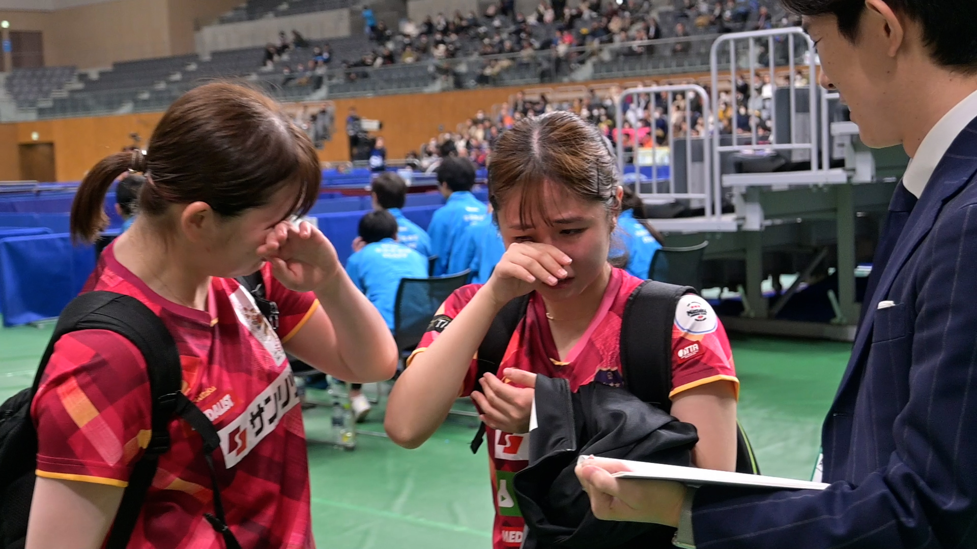 【全日本卓球】女子ダブルス準優勝の梅村、「最後に負けたのは悔しいけれど、引退試合を決勝の舞台で戦えたことはうれしかった」