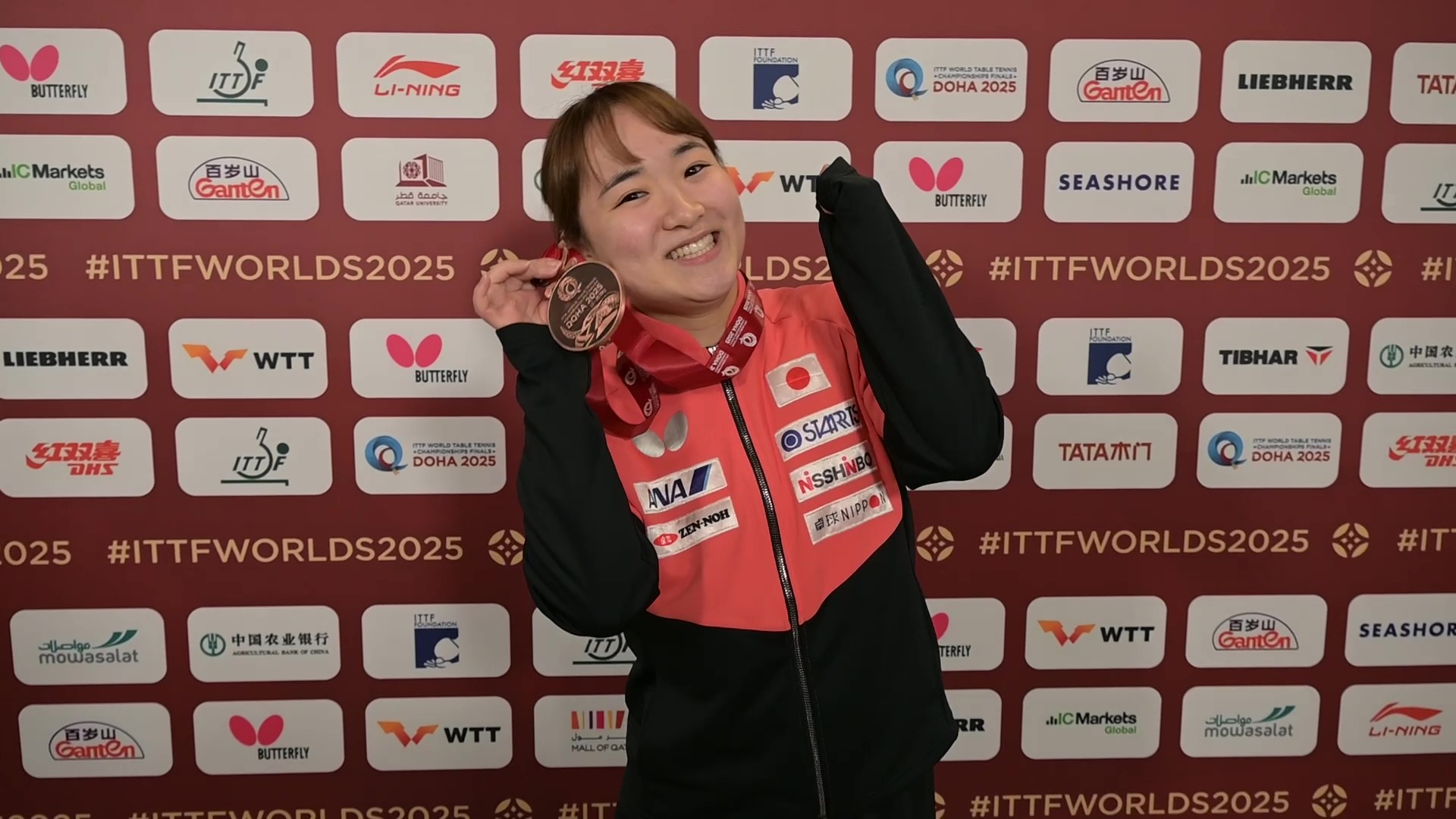【世界卓球】女子シングルス銅メダル獲得の伊藤美誠「これからも笑顔でがんばります！」