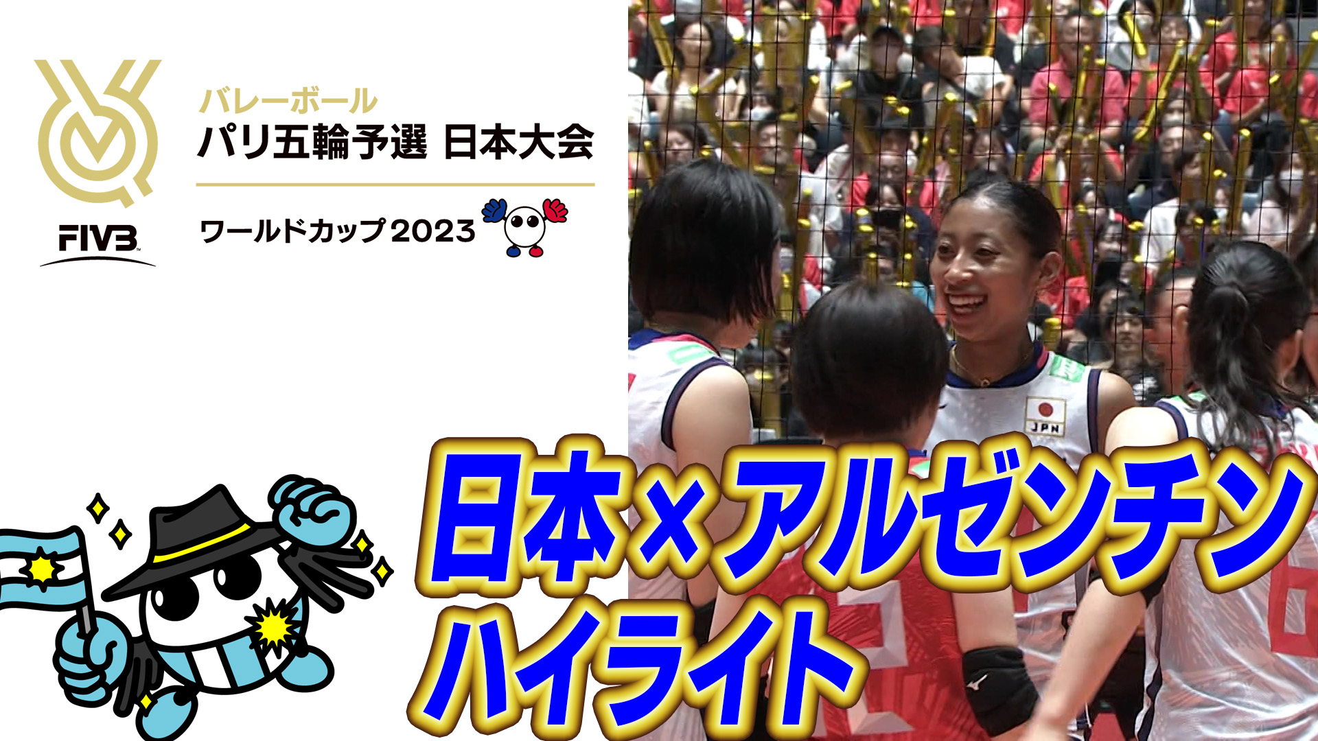 動画】試合ハイライト｜日本 vs アルゼンチン｜【パリ五輪予選／ワールドカップバレー2023】 - スポーツナビ「ワールドカップバレー2023」