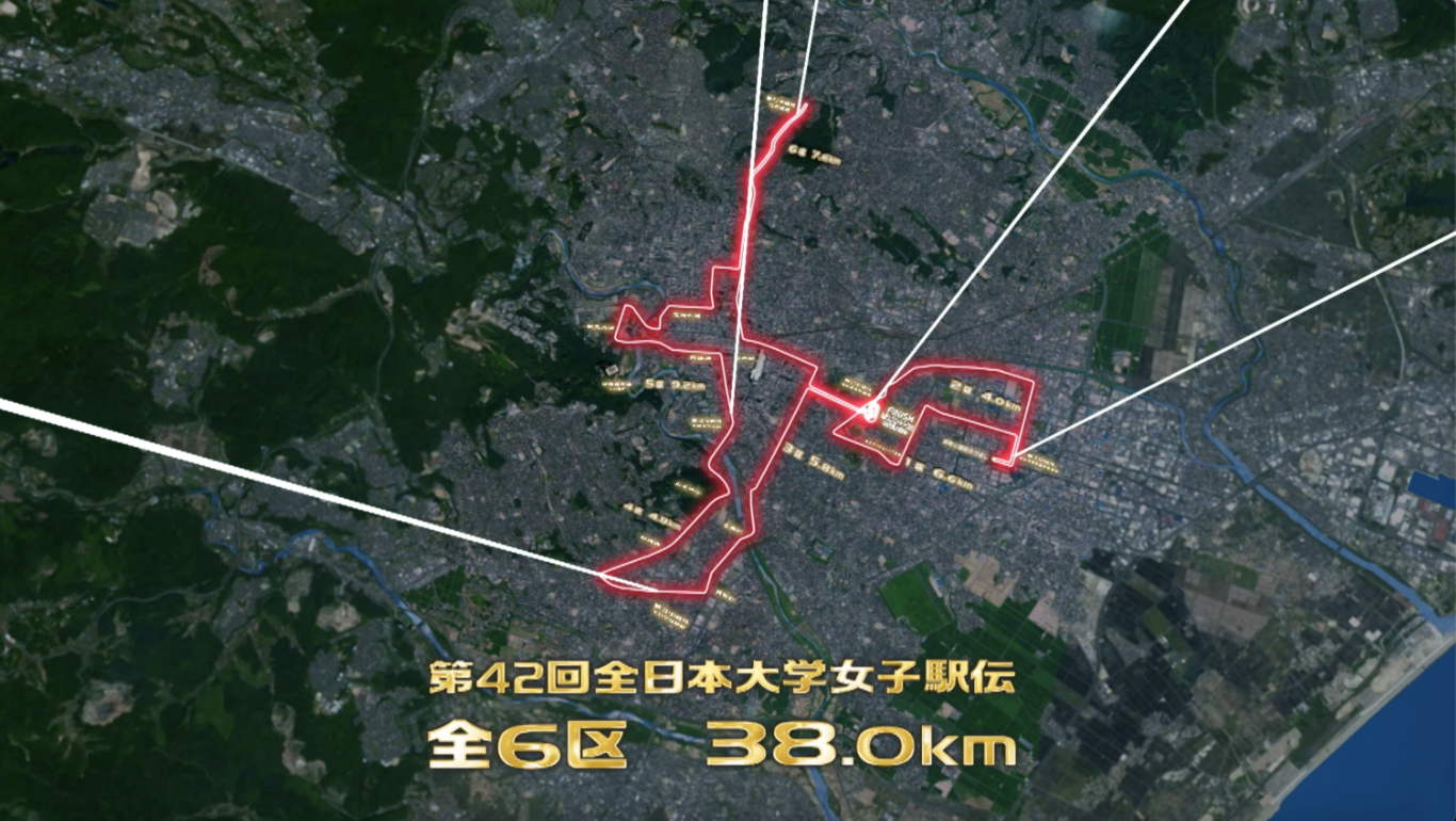 【全日本大学女子駅伝】27日杜の都・仙台市で6区間38.0㎞で行われる真の日本一決定戦！注目コースをCGで紹介！