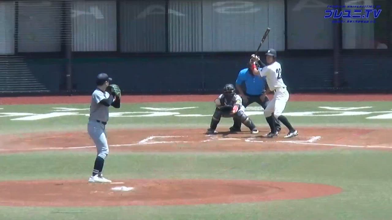 【東都大学野球】成蹊大・大岸のタイムリーヒットでリードを広げる ／ 6/19 一橋大学 vs. 成蹊大学  3部・4部入替戦