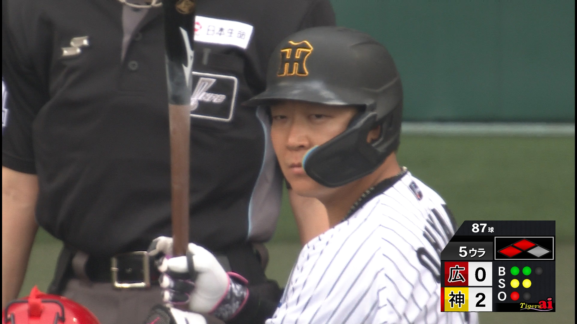 【5回裏】大山 サード強襲!! 2点タイムリーツーベース!! 2025/05/17 T-C
