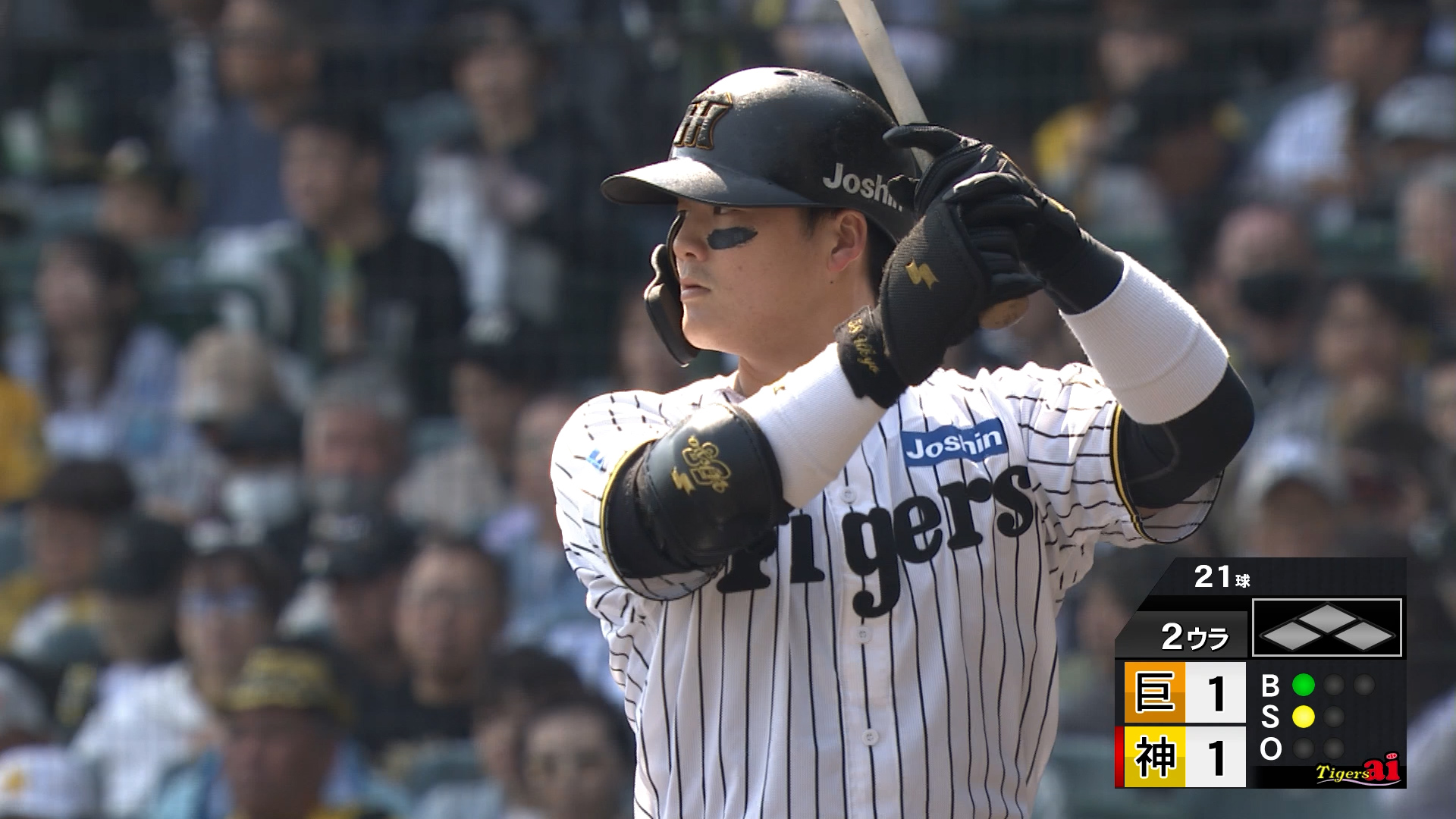 【2回裏】前川 左ピッチャーもなんのその!! 自己最長14試合連続ヒット!! 2025/04/26 T-G