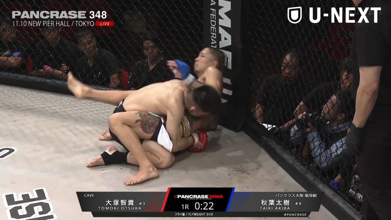 【MMA】秋葉太樹がグラウンド技術見せ判定勝利！フライ級トップ戦線へ再び浮上！｜PANCRASE348