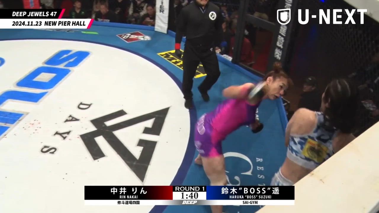 【MMA】女王・中井りん圧勝！1RパウンドTKO！｜DEEP JEWELS 47