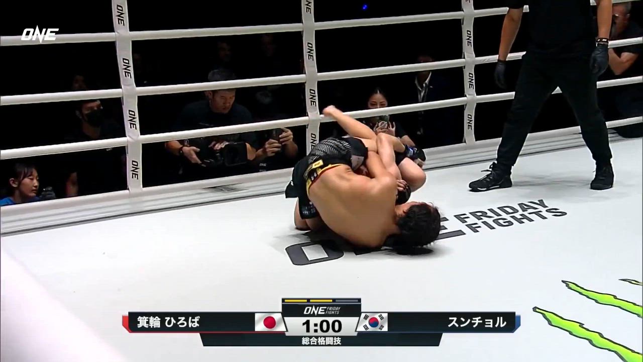 【MMA】箕輪ひろば、2Rでニアフィニッシュもタップ奪えず、3Rユナニマス判定負け｜7.18 ONE Friday Fights 116
