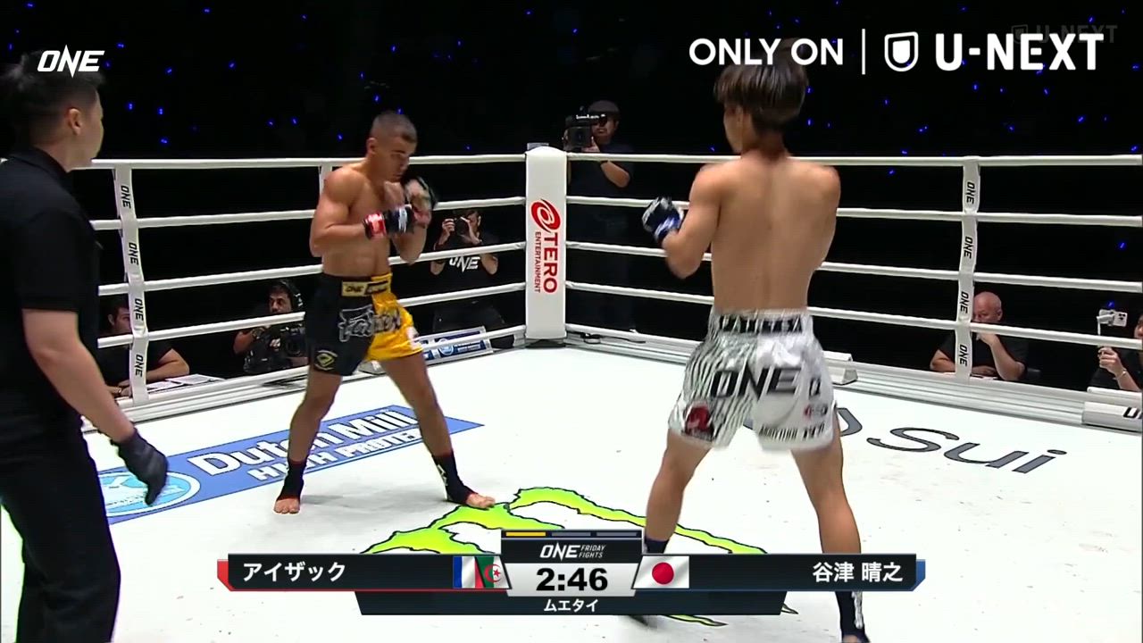 【ムエタイ】ONE連勝中の谷津晴之が強烈な左フック、最後は右ハイでダウン2度奪われペットヌンことアイザック・モハメッドに無念のKO負け｜7.18 ONE Friday Fights 116