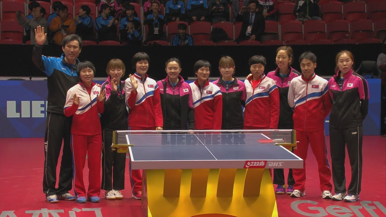 動画 世界卓球18 韓国 北朝鮮 南北合同チームを結成 スポーツナビ テレビ東京 卓球チャンネル