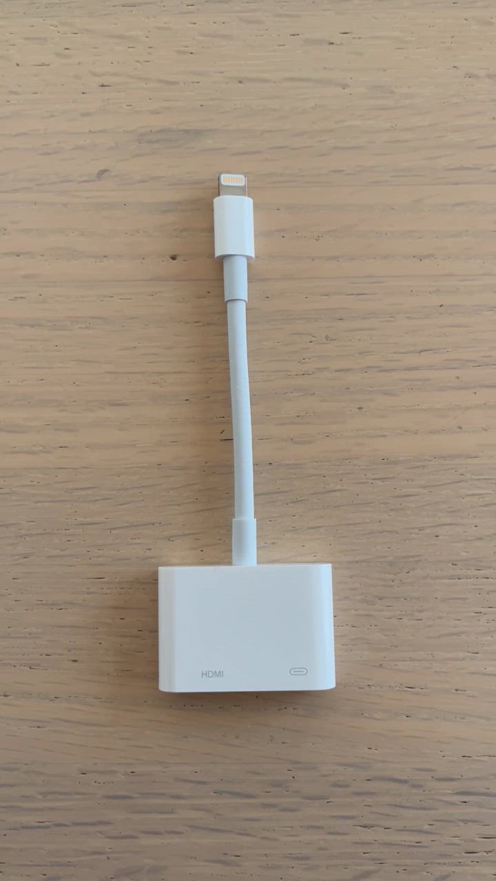 Apple Lightning - Digital AVアダプタ HDMI変換ケーブル iPhone・iPad 