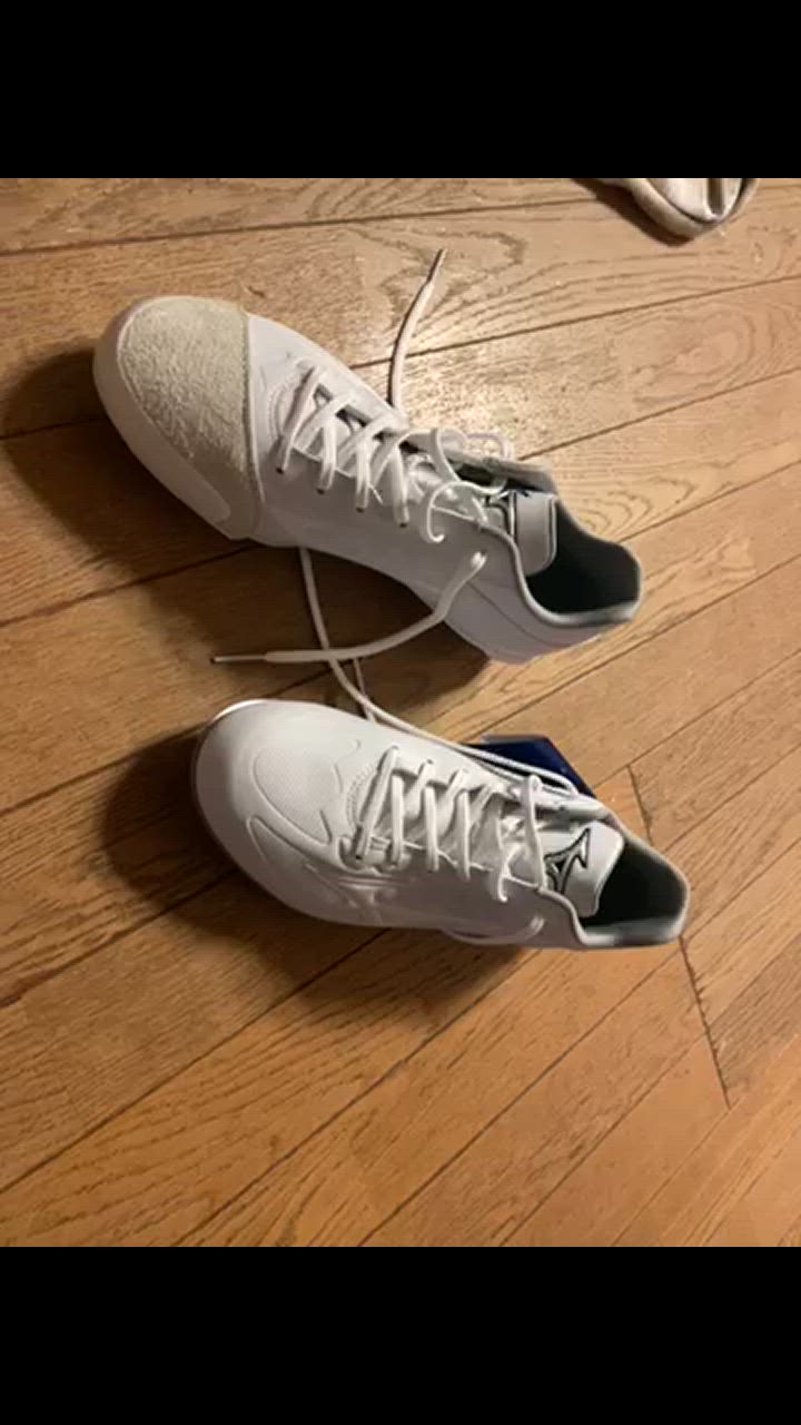 MIZUNO 交換無料 野球 スパイク 金具 大人 白 ミズノ ライトレボ